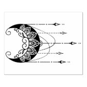 Erstellen Sie Ihre eigene Boho-Blumenmoon-Silhouet Gummistempel (Prägung)