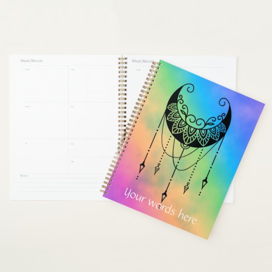 Erstellen Sie Ihre eigene Boho-Blumenmoon-Silhouet Planer (Anzeige)