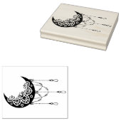 Erstellen Sie Ihre eigene Boho Leafmoon Silhouette Gummistempel (Stempel)