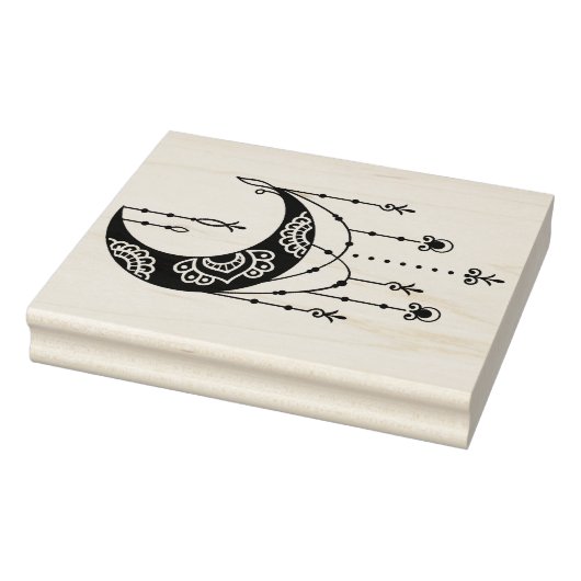 Erstellen Sie Ihre eigene Boho Magic Moon-Silhouet Gummistempel (Stempel)