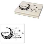 Erstellen Sie Ihre eigene Boho Magic Moon-Silhouet Gummistempel (Stempel)