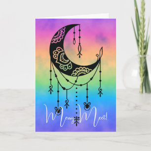 Erstellen Sie Ihre eigene Boho Magic Moon-Silhouet Karte