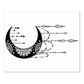 Erstellen Sie Ihre eigene Boho Mandala Moon Silhou Gummistempel (Prägung)