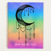 Erstellen Sie Ihre eigene Boho Mandala Moon Silhou Planer (Vorderseite)