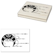 Erstellen Sie Ihre eigene Boho Moon-Silhouette Gummistempel (Stempel)