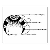 Erstellen Sie Ihre eigene Boho Moon-Silhouette Gummistempel (Prägung)