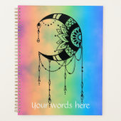 Erstellen Sie Ihre eigene Boho Moon-Silhouette Planer (Vorderseite)