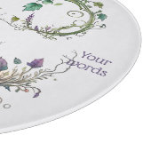 Erstellen Sie Ihre eigene Boho Wildblume Ivy Moon Schneidebrett (Ecke)