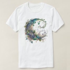 Erstellen Sie Ihre eigene Boho Wildblume Ivy Moon T-Shirt
