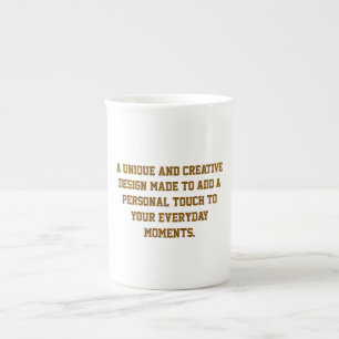Erstellen Sie Ihre eigene Bone-China-Tasse Porzellantasse