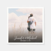 Erstellen Sie Ihre eigene Braut- und Bräutigam-Hoc Serviette (Vorderseite)