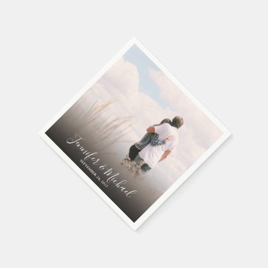 Erstellen Sie Ihre eigene Braut- und Bräutigam-Hoc Serviette (Ecke)