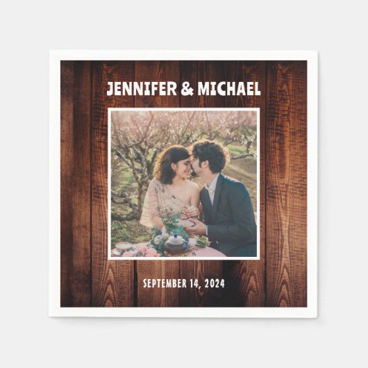 Erstellen Sie Ihre eigene Braut- und Bräutigam-Hoc Serviette (Vorderseite)