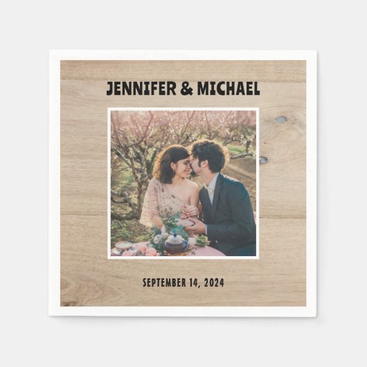 Erstellen Sie Ihre eigene Braut- und Bräutigam-Hoc Serviette (Vorderseite)