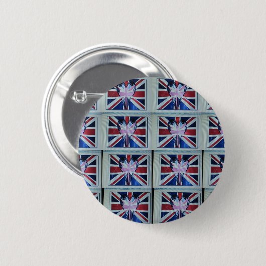 Erstellen Sie Ihre eigene britische Flagge. Button (Vorne & Hinten)