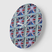 Erstellen Sie Ihre eigene britische Flagge. Große Wanduhr (Winkel)