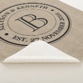 Erstellen Sie Ihre eigene Burlap-Logo-Jubiläumsmon Sherpadecke (3/4)