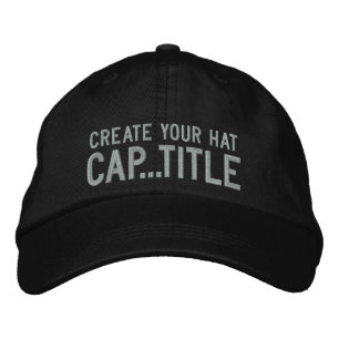 Erstellen Sie Ihre eigene Cap in 2 einfachen Schri Bestickte Baseballkappe