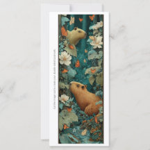 Erstellen Sie Ihre eigene Capybara-Blumen-Lesezeic