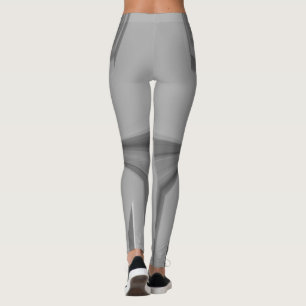 Erstellen Sie Ihre Eigene Chic Aschgraue Musterkun Leggings