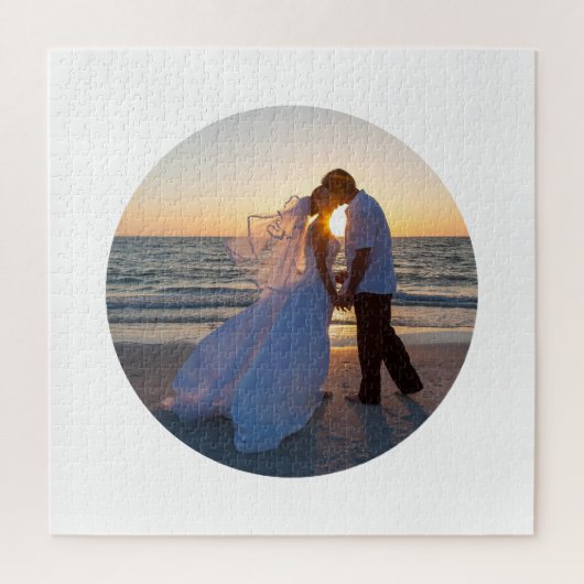 Erstellen Sie Ihre eigene Circle Shape-Hochzeit Puzzle (Vertikal)