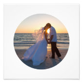 Erstellen Sie Ihre eigene Circle Shape Wedding 12" Fotodruck (Vorne)