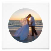 Erstellen Sie Ihre eigene Circle Shape Wedding 8"x Fotodruck (Vorne)