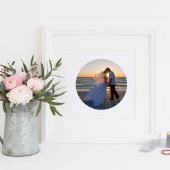 Erstellen Sie Ihre eigene Circle Shape Wedding 8"x Fotodruck