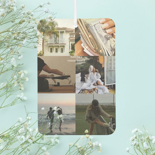 Erstellen Sie Ihre eigene Collage Manifestation Autolufterfrischer