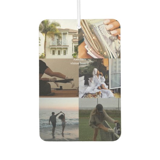 Erstellen Sie Ihre eigene Collage Manifestation Autolufterfrischer (Vorderseite)