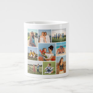 Erstellen Sie Ihre eigene Collage mit 9 Fotos Jumbo-Tasse