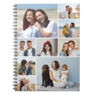 Erstellen Sie Ihre eigene Collage mit 9 Fotos Notizblock