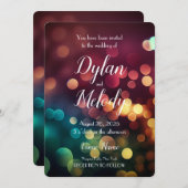 Erstellen Sie Ihre eigene Custom Fall Rainbow Boke Einladung (Vorne/Hinten)