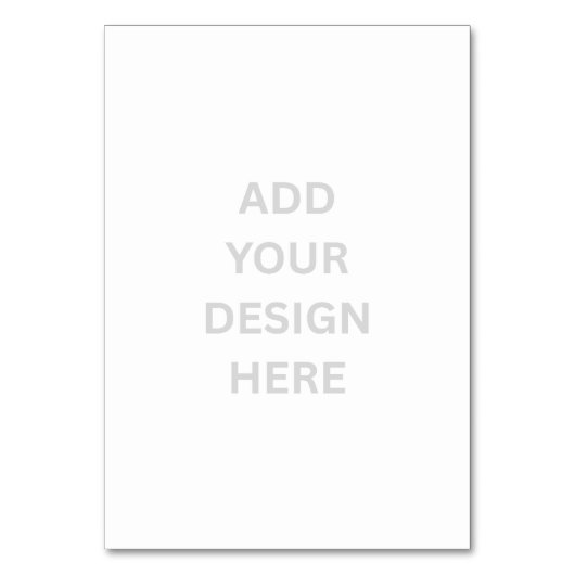 Erstellen Sie Ihre eigene Design-Tabelle. Tischnummer (Vorderseite)