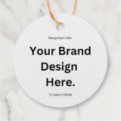 Erstellen Sie Ihre eigene Design- und Druckformel- Geschenkanhänger (Rückseite)