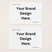 Erstellen Sie Ihre eigene Design- und Print-Visite (Vorne & Hinten)