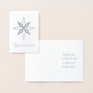 Erstellen Sie Ihre eigene Diamond Star Silver Foil Folienkarte