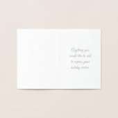 Erstellen Sie Ihre eigene Diamond Star Silver Foil Folienkarte (Innenseite)