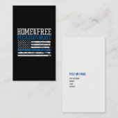 ERSTELLEN SIE IHRE EIGENE DIY-dünne blaue Linie US Visitenkarte (Vorne/Hinten)