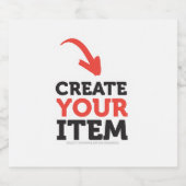 Erstellen Sie Ihre EIGENE DIY individuell und lade Schaumweinetikett (Einzelnes Label)