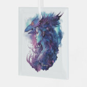 Erstellen Sie Ihre eigene Drachengöttin Ornament Aus Glas (Vorderseite links)