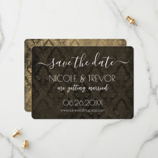 Erstellen Sie Ihre eigene - Dunkelgotische Vintage Save The Date