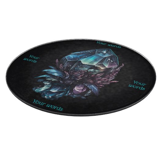 Erstellen Sie Ihre eigene dunkle Kristallplatte Schneidebrett (Ecke)