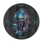 Erstellen Sie Ihre eigene dunkle Kristallplatte Schneidebrett (Vorderseite)