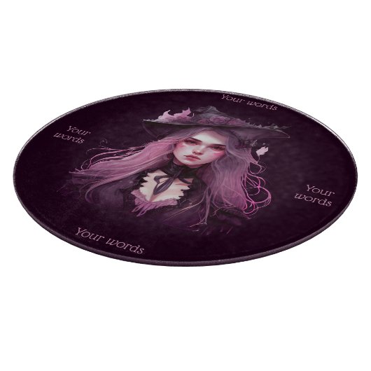 Erstellen Sie Ihre eigene dunkle Lila Hexe Schneidebrett (Ecke)