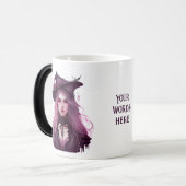 Erstellen Sie Ihre eigene dunkle Lila Hexe Verwandlungstasse (Vorderseite Links)