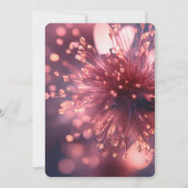 Erstellen Sie Ihre eigene dunkle Sparkle-Blume. Einladung (Rückseite)