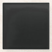 Erstellen Sie Ihre eigene - dunkle Textur - Schwar Glasuntersetzer (Vorderseite)