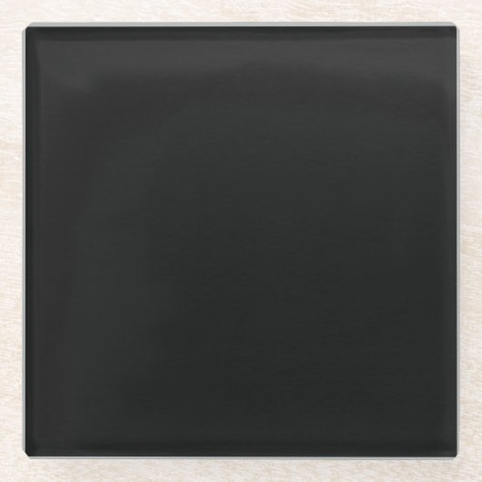 Erstellen Sie Ihre eigene - dunkle Textur - Schwar Glasuntersetzer (Vorderseite)