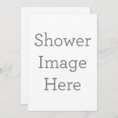 Erstellen Sie Ihre eigene Duscheinladung Einladung (Vorne/Hinten)